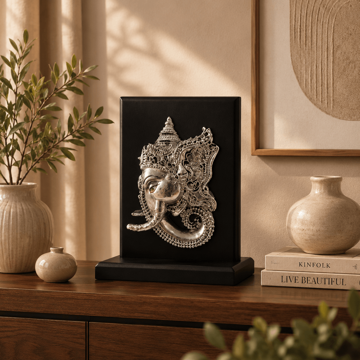 Silver-Plated Lord Ganesha