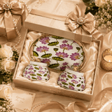 3-Piece Pichwai Lotus Design Dry Fruit Basket & Jar Set