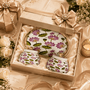 3-Piece Pichwai Lotus Design Dry Fruit Basket & Jar Set