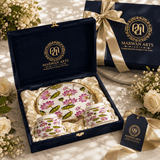 3-Piece Pichwai Lotus Design Dry Fruit Basket & Jar Set