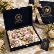 3-Piece Pichwai Lotus Design Dry Fruit Basket & Jar Set