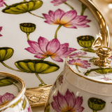 3-Piece Pichwai Lotus Design Dry Fruit Basket & Jar Set