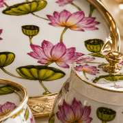 3-Piece Pichwai Lotus Design Dry Fruit Basket & Jar Set