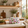 Pichwai Lotus Design Decorative Storage Jar