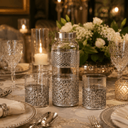 3-Piece Decorative Glass Water Bottle Gift Set