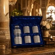 5-Piece Decorative Glass Water Bottle & Glass Gift Set