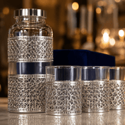 5-Piece Decorative Glass Water Bottle & Glass Gift Set