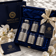 5-Piece Decorative Glass Water Bottle & Glass Gift Set