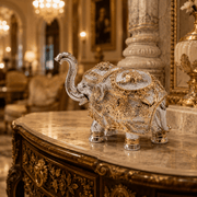 3-Inch 999 Silver & 24K Gold Covered Vastu Elephant with Tortoise (Pair)