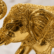 24K Gold Electroplated Vastu Elephant Idol