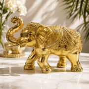 24K Gold Electroplated Vastu Elephant Idol