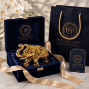 24K Gold Electroplated Vastu Elephant Idol