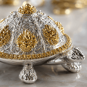 Dual-Tone Vastu Tortoise with Shree Yantra & Ashtalakshmi