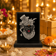 Shreenath Ji Silver MDF Resin Frame