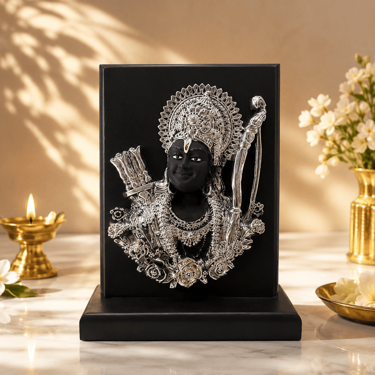 Ram Ji Silver MDF Resin Frame