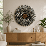 Multi-Color Floral Metal Wall Art with LED