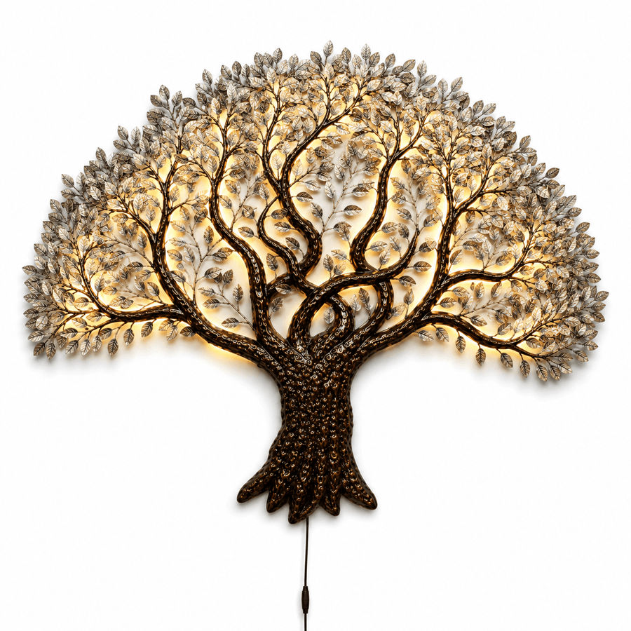 LED Tree of Life Metal Wall Art