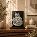 Silver-Plated Radha Krishna