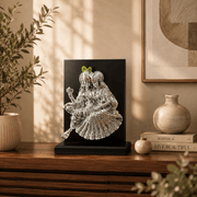 Silver-Plated Radha Krishna