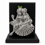 Silver-Plated Radha Krishna