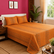 Quilted Bed Cover Set - Yellow Floral