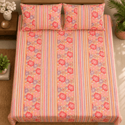 Quilted Bed Cover Set - Rose Flora