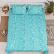 Quilted Bed Cover Set - Ivory Vine
