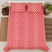 Quilted Bed Cover Set - Pink Blossom
