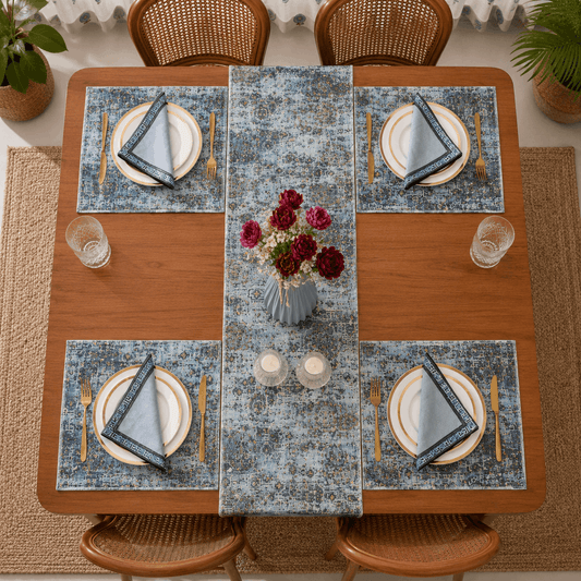 Dining Table Linen Set - Ivory Floral