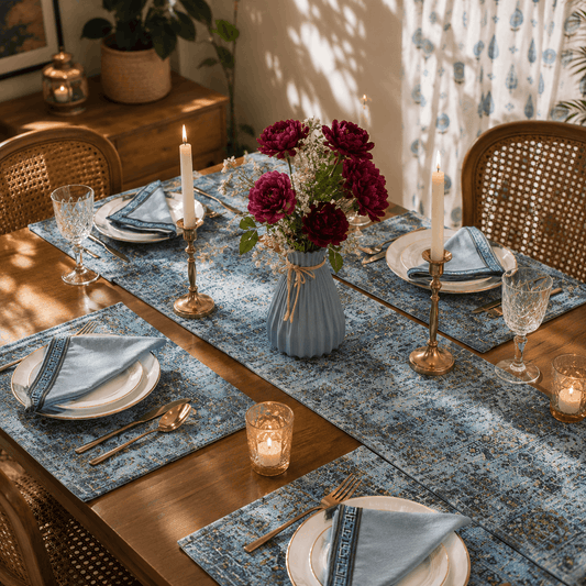 Dining Table Linen Set - Ivory Floral