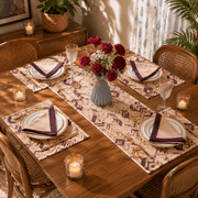 Dining Table Linen Set - Traditional Dhurrie