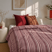 Premium Double Bed Quilt - White Blossom
