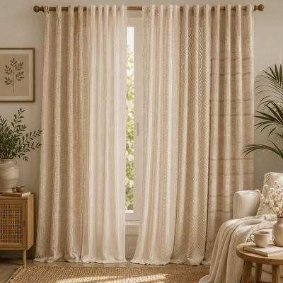 Slub Textured Curtains