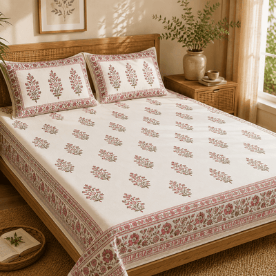 Hand Block Printed Bedsheets
