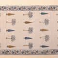 Hand Block Printed Dhurrie - Mustard Bloom