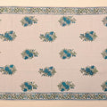 Hand Block Printed Dhurrie - Traditional Paisley