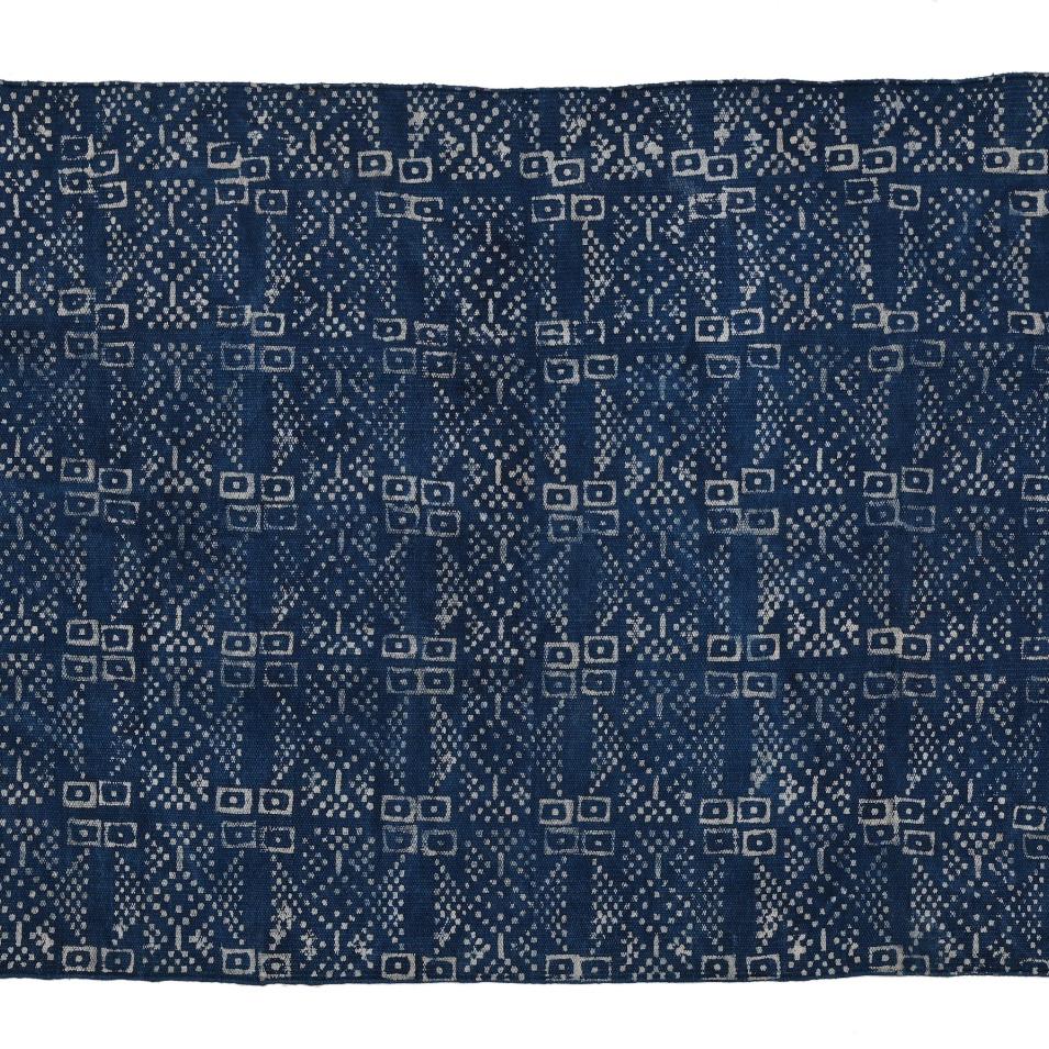 Hand Block Printed Dhurrie - Classic Kilim