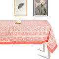Premium Thick Textured Cotton Table Cover - White Heritage