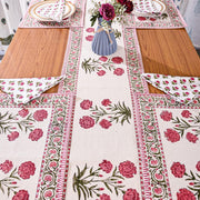 Dining Table Linen Set - Pink Blossom