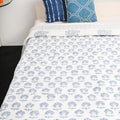 Premium Double Bed Quilt - Beige Floral