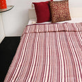 Premium Double Bed Quilt - White Blossom