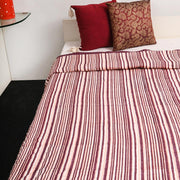 Premium Double Bed Quilt - White Blossom