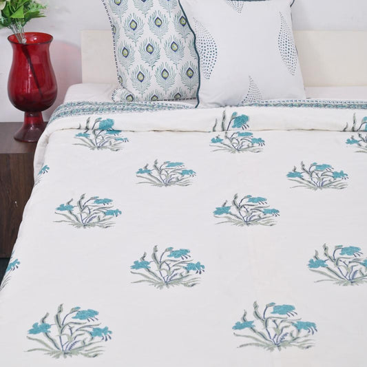 Premium Double Bed Quilt - Classic Garden