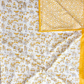 Premium Block Printed Dohar - Yellow Garden