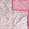 Premium Block Printed Dohar - Blush Pink Floral