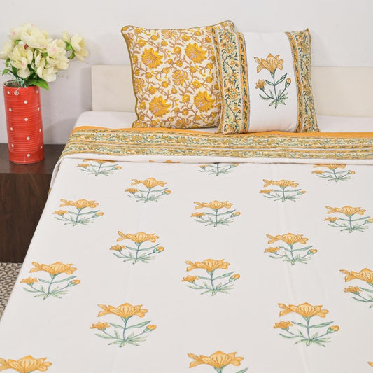 Premium Block Printed Dohar - Elegant Paisley