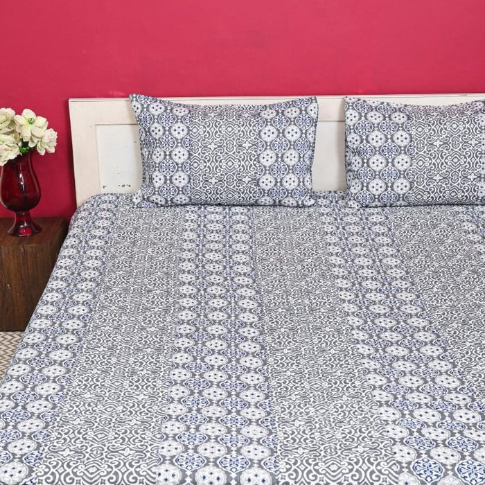 Quilted Bed Cover Set - Ivory Bloom