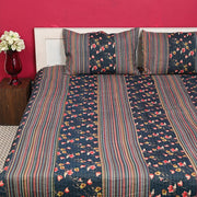Quilted Bed Cover Set - Grey Vine