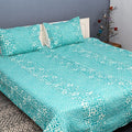 Quilted Bed Cover Set - Ivory Vine