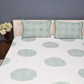 Quilted Bed Cover Set - White Traditional